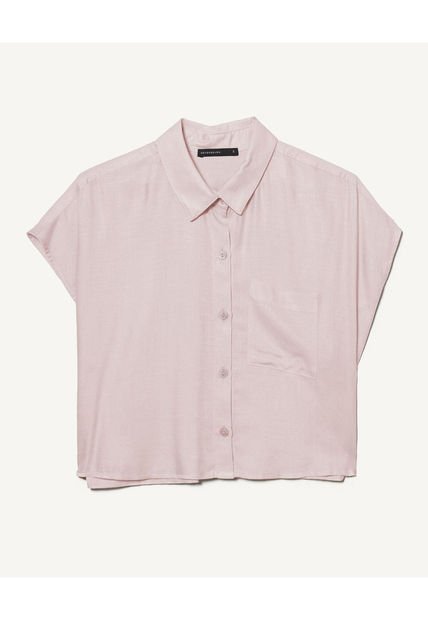 Blusa Para Mujer Manga Corta Color Rosa Marca Seven Seven #28123880