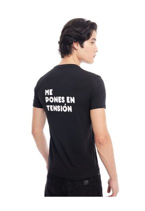 Camiseta Para Hombre Manga Corta Color Negro Marca Seven Seven #45091486
