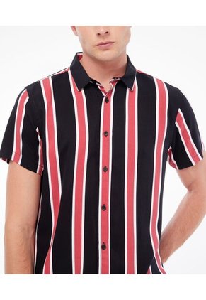 Camisa Para Hombre Manga Corta  Color Negro Marca Seven Seven #45011827