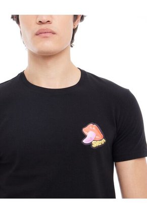 Camiseta Para Hombre Manga Corta Color Negro Marca Seven Seven #45091486