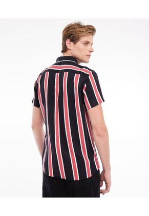 Camisa Para Hombre Manga Corta  Color Negro Marca Seven Seven #45011827