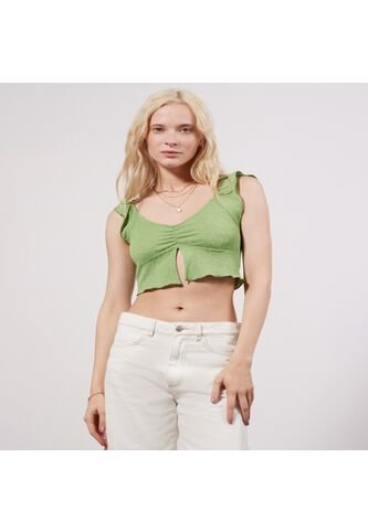 Camiseta Para Mujer Manga Corta Color Verde  Marca Seven Seven #28095677 Seven Seven