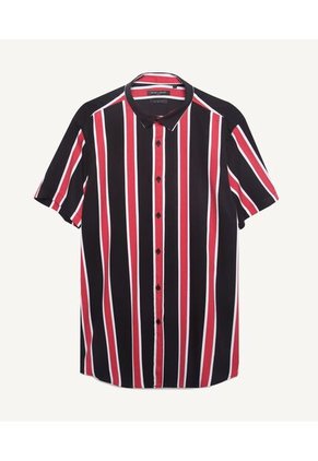 Camisa Para Hombre Manga Corta  Color Negro Marca Seven Seven #45011827