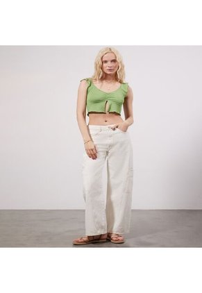 Camiseta Para Mujer Manga Corta Color Verde Marca Seven Seven #28095677