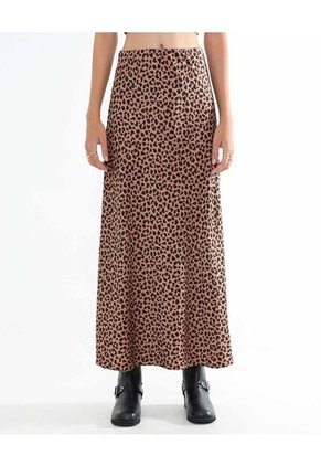 Falda Para Mujer Largo Color Camel Marca Seven Seven #28140896