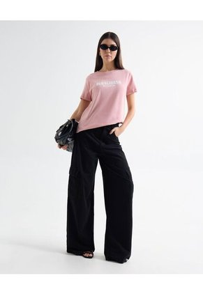 Camiseta Para Mujer Manga Corta Cuello Redondo Color Rosa Marca Seven Seven #28096067