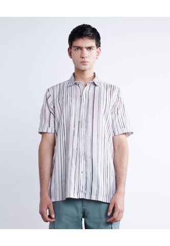 Camisa Para Hombre Manga Corta  Color Blanco Marca Seven Seven #45011995 Seven Seven