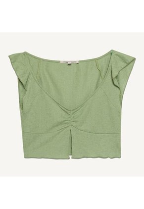 Camiseta Para Mujer Manga Corta Color Verde Marca Seven Seven #28095677