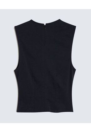 Camiseta Para Mujer Manga Sisa Color Negro Marca Seven Seven #28095987