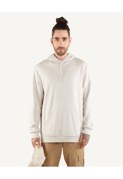 Buzo Para Hombre Hoodie Color Avena Marca Seven Seven #45060547