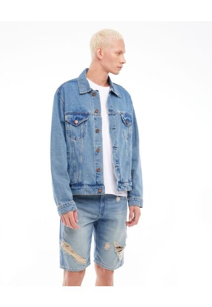 Bermuda Para Hombre  Color Azul Medio Marca Seven Seven #45100627