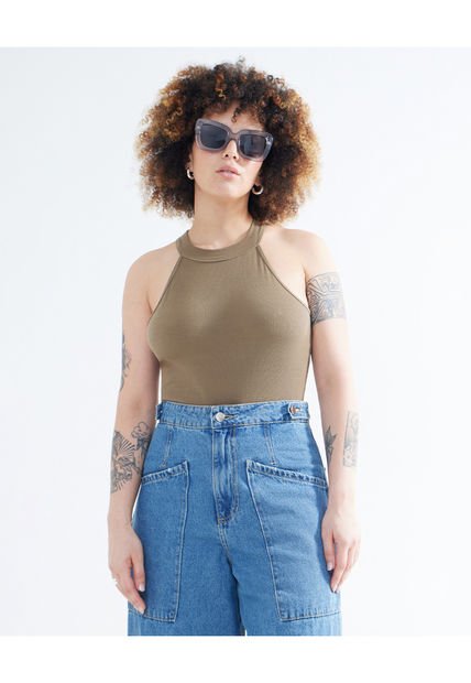 Camiseta Para Mujer Manga Sisa Color Verde  Marca Seven Seven #28095614