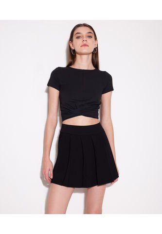 Camiseta Manga Corta Mujer Seven Algodón Negro 28095146-10 Seven Seven