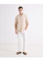 Camisa  Para Hombre Manga Larga Sin Bolsillo Cuello C Color Beige Marca Seven Seven #45017659 de Seven Seven