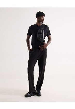 Camiseta  Para Hombre Manga Corta Cuello Redondo Color Negro Marca Seven Seven #45092836