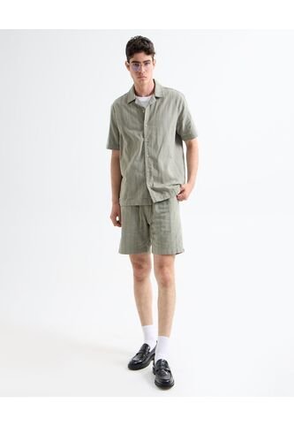 Bermuda Para Hombre Regular Corto Color Verde Claro Marca Seven Seven #45100682 Seven Seven