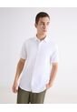 Camisa  Para Hombre Manga Corta Sin Bolsillo Cuello C Color Blanco Marca Seven Seven #45018218 de Seven Seven
