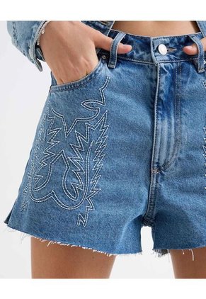 Short Para Mujer  Color Azul Medio Marca Seven Seven #28191043