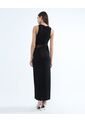 Vestido Largo Con Mesh  Para Mujer Negro Seven Seven de Seven Seven