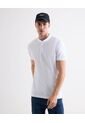 Polo Texturizada Con Cuello Mao  Para Hombre Blanco Seven Seven de Seven Seven