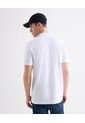 Polo Texturizada Con Cuello Mao  Para Hombre Blanco Seven Seven de Seven Seven