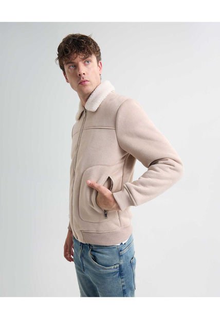 Chaqueta Para Hombre Shearling Color Beige Marca Seven Seven #45080459