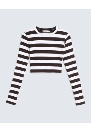 Camiseta Para Mujer Manga Larga Cuello Redondo Color Negro Marca Seven Seven #28096176