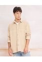 Sobrecamisa En Dril   Para Hombre Camel Seven Seven de Seven Seven