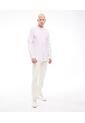Camisa Cuello Mao Manga Larga Y De Mini Rombos   Para Hombre Lila Seven Seven de Seven Seven