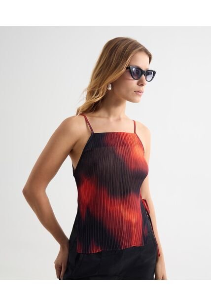 Blusa Para Mujer Manga Sisa Color Rojo Marca Seven Seven #28124049