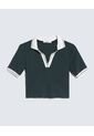 Camiseta Para Mujer Manga Corta Color Verde Oscuro Marca Seven Seven #28096155 de Seven Seven