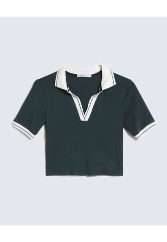 Camiseta Para Mujer Manga Corta Color Verde Oscuro Marca Seven Seven #28096155 Seven Seven