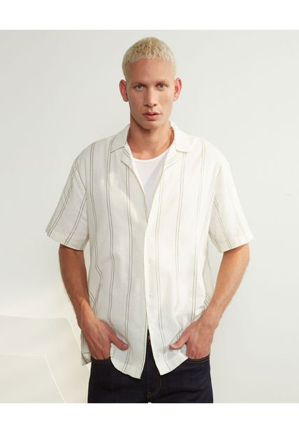 Camisa Para Hombre Manga Corta  Color Verde  Marca Seven Seven #45011974