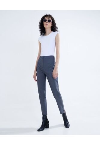 Pantalón Casual Tiro Alto  Para Mujer Negro Seven Seven Seven Seven