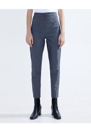Pantalón Casual Tiro Alto  Para Mujer Negro Seven Seven