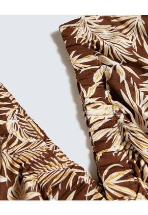 Blusa Para Mujer Manga Corta Color Cafe  Marca Seven Seven #28123999