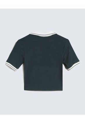 Camiseta Para Mujer Manga Corta Color Verde Oscuro Marca Seven Seven #28096155