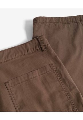 Pantalón Cargo Con Elástico  Para Hombre Café Seven Seven