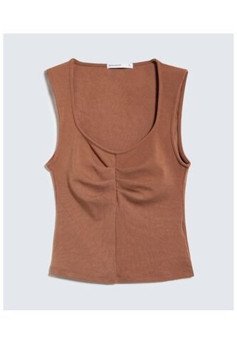 Camiseta Para Mujer Manga Sisa Color Camel Marca Seven Seven #28096101 Seven Seven