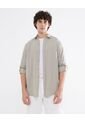 Camisa Para Hombre Manga Larga  Color Gris Claro Marca Seven Seven #45012036 de Seven Seven