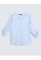 Blusa Manga ¾   Para Mujer Azul Seven Seven de Seven Seven
