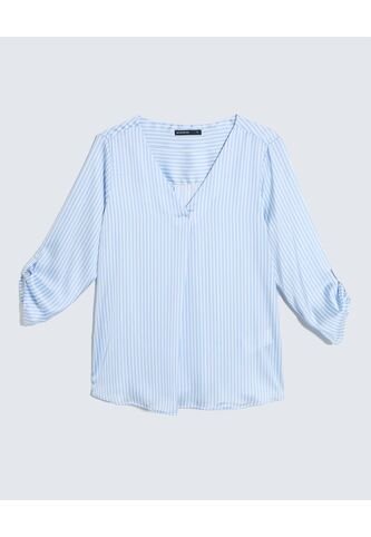 Blusa Manga ¾   Para Mujer Azul Seven Seven Seven Seven