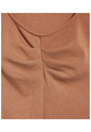 Camiseta Para Mujer Manga Sisa Color Camel Marca Seven Seven #28096101