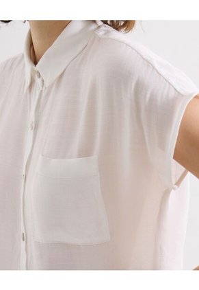 Blusa Camisera  Para Mujer Blanco Seven Seven