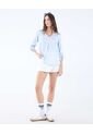 Blusa Manga ¾   Para Mujer Azul Seven Seven de Seven Seven