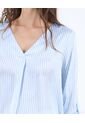 Blusa Manga ¾   Para Mujer Azul Seven Seven de Seven Seven