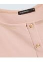 Crop Top Botones Decorativos  Para Mujer Rosa Seven Seven de Seven Seven