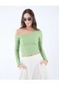 Camiseta Para Mujer Manga Larga Color Verde  Marca Seven Seven #28096141 de Seven Seven