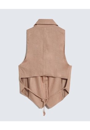 Chaleco Para Mujer Color Camel Marca Seven Seven #28250121