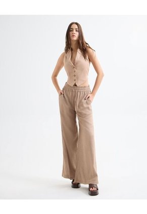 Chaleco Para Mujer Color Camel Marca Seven Seven #28250121